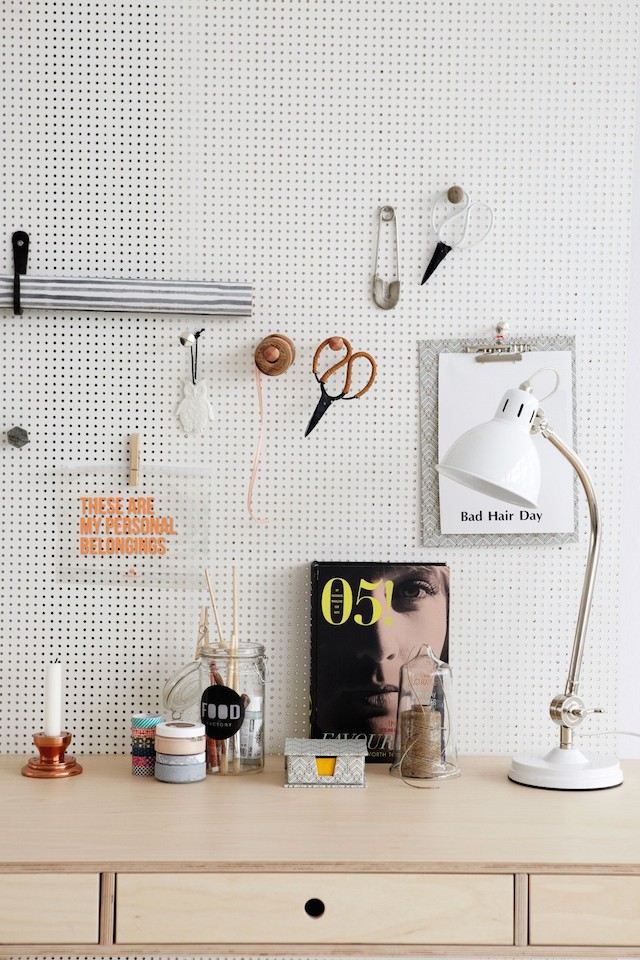 pegboard pour le travail