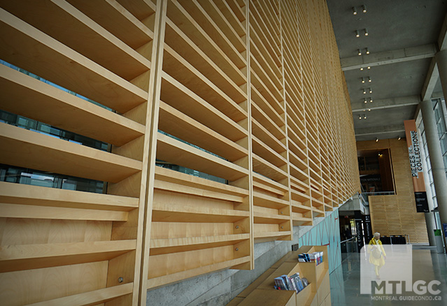 mur de la Bibliothèque et Archives nationales du Québec