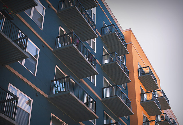 condo vue de l'extérieur