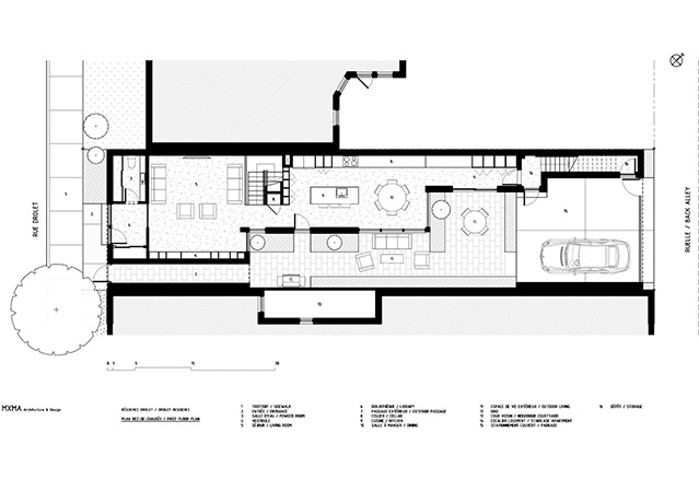 plan de la maison à aire ouverte