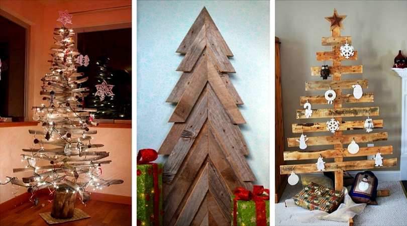 sapin de noel en bois