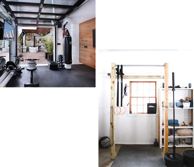 optimisation du garage pour y mettre un gym