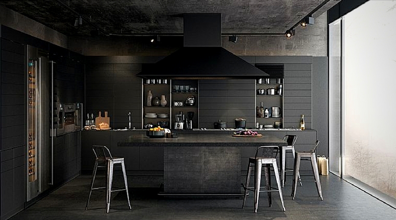 cuisine design noir