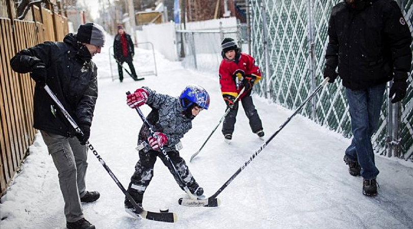 hockey ruelle hiver