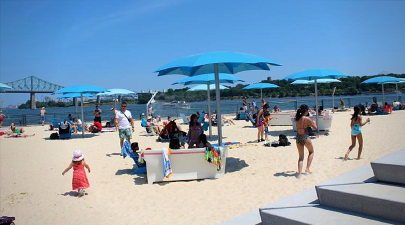 plage de l'horloge montreal