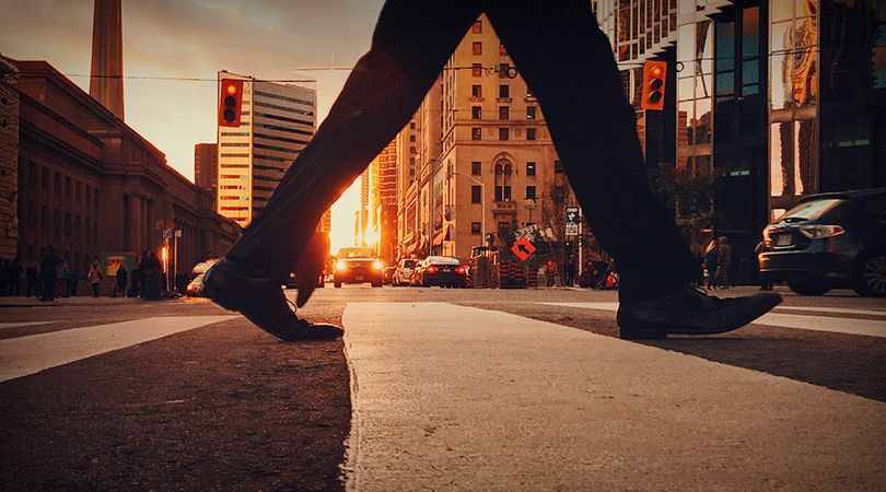 marcher au travail