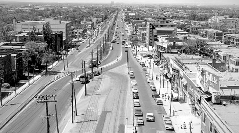 westbury montréal décarie avant la construction de l'autoroute