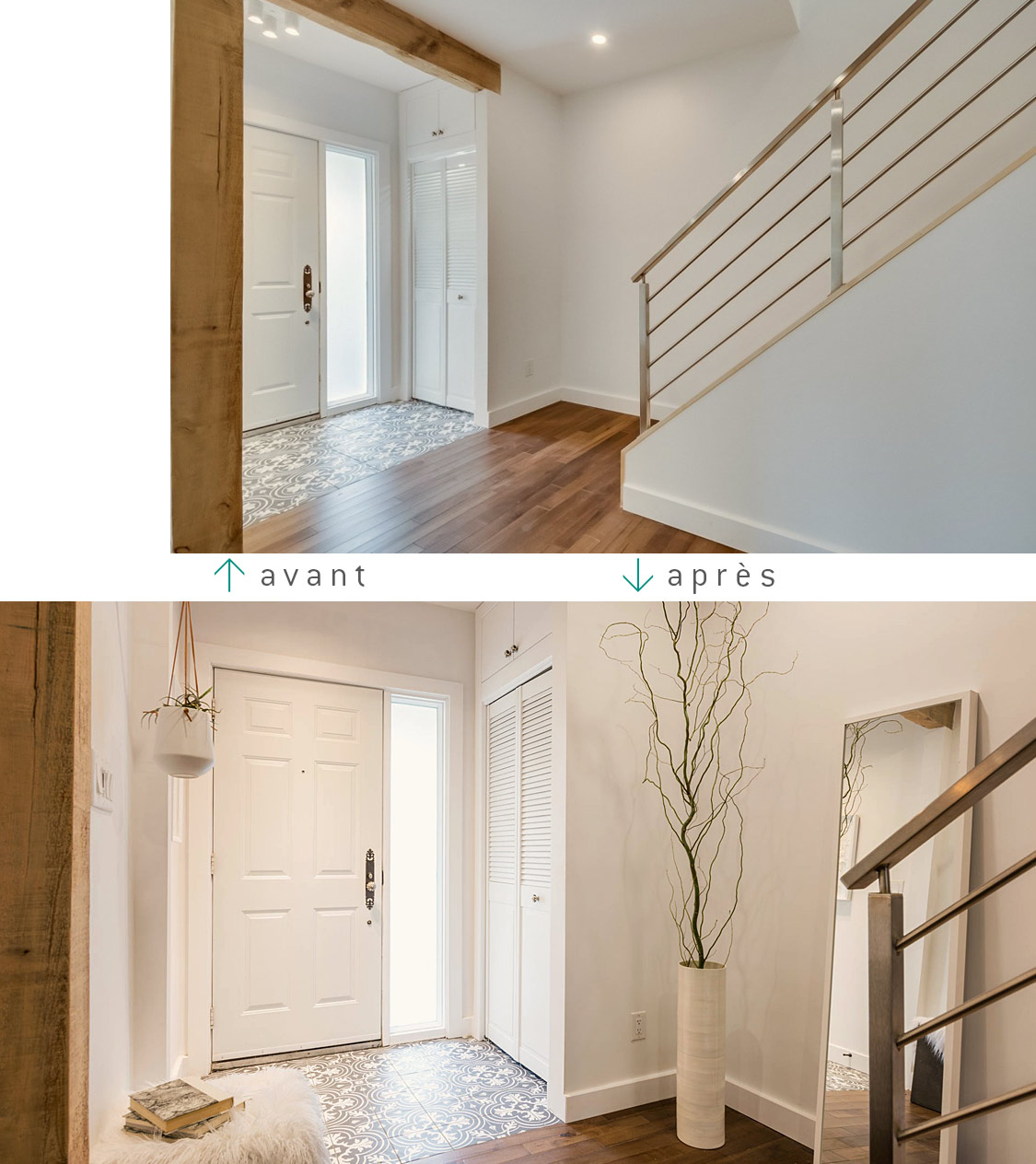 saint-lambert home staging escalier