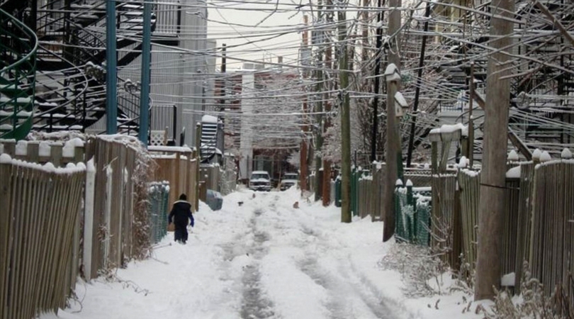 ruelle blanche hiver