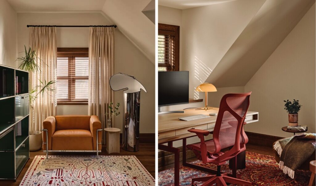 salon et bureau aménagés par les fondateurs de l'entreprise Goodee