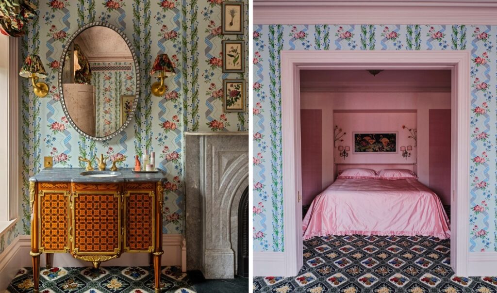 Demeure de Lily Allen et David Harbour chambre des maîtres